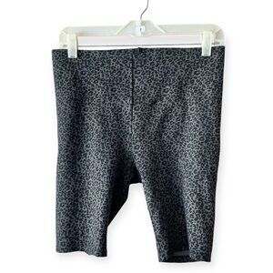 Loft animal print biker shorts